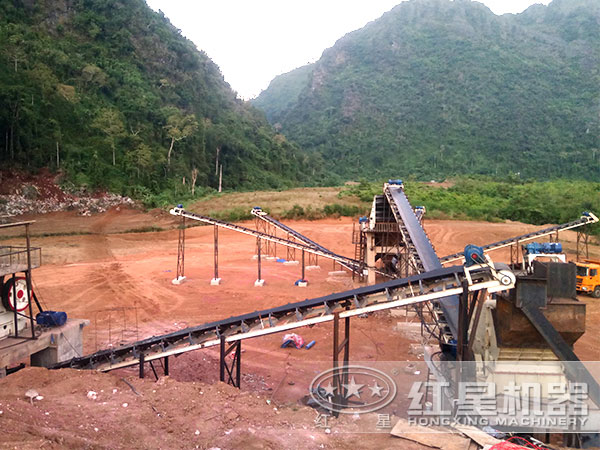 老挝时产100-200吨破碎生产线
