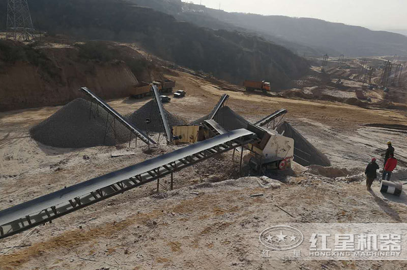 煤矸石制沙生产客户现场
